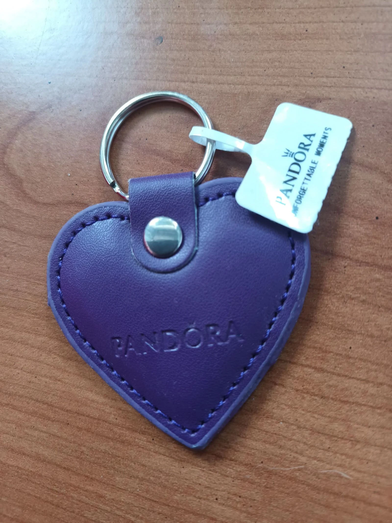 Chaveiro Pandora coração roxo – photo 2